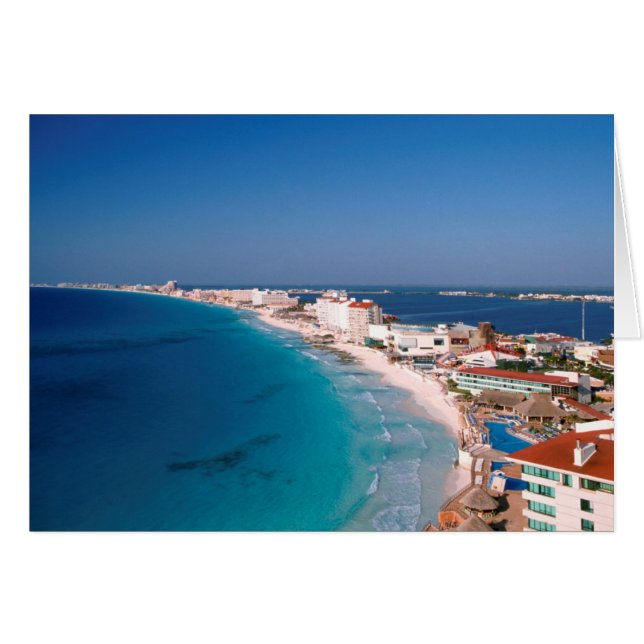 Mexico, Cancun, Aerial View Of Hotels (Front Horizontal)