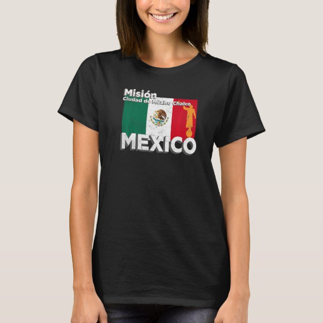 Mexico CDMX Chalco LDS Mission Missionary Premium T-Shirt (Front)