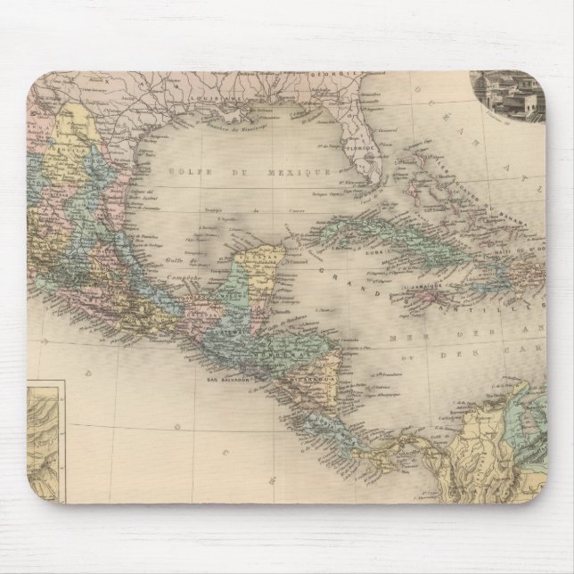 Mexico, Central America and Caribbean Mouse Mat (Front)