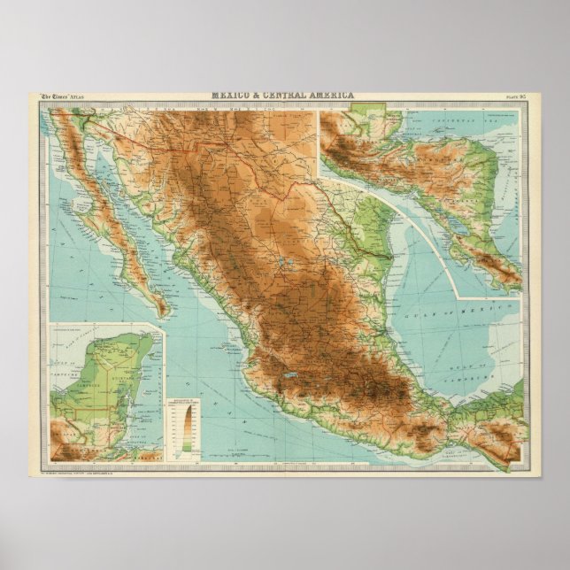 Mexico & Central America Poster (Front)