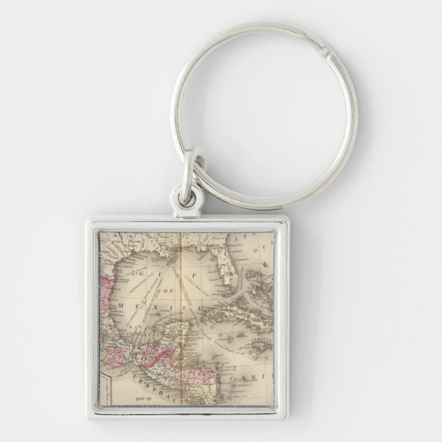 Mexico, Central America, West Indies Key Ring (Front)