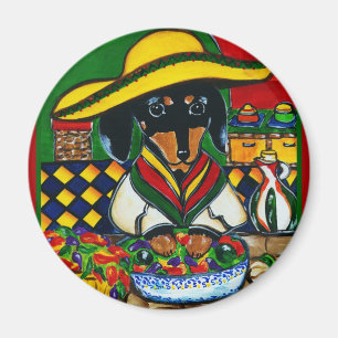Mexico Chef Doxie Magnet