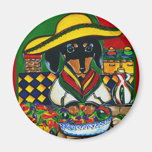 Mexico  Chef Doxie Magnet (Front)