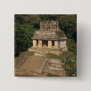 Mexico, Chiapas province, Palenque, Temple of 15 Cm Square Badge