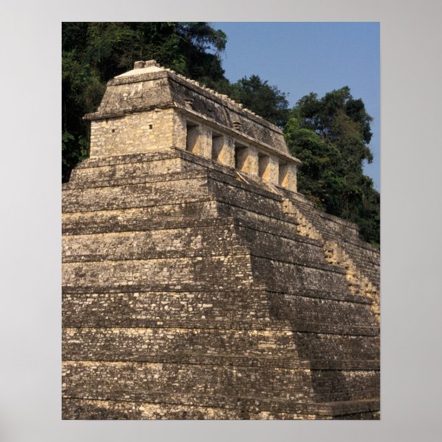 Mexico, Chiapas province, Palenque. Temple of 2 Poster (Front)