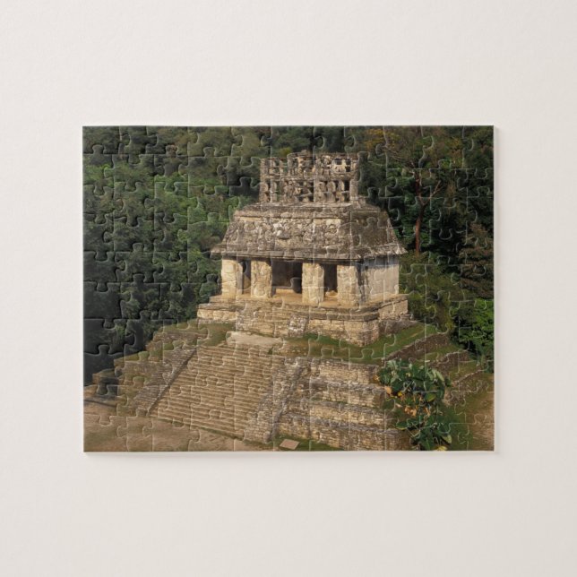 Mexico, Chiapas province,  Palenque, Temple of Jigsaw Puzzle (Horizontal)
