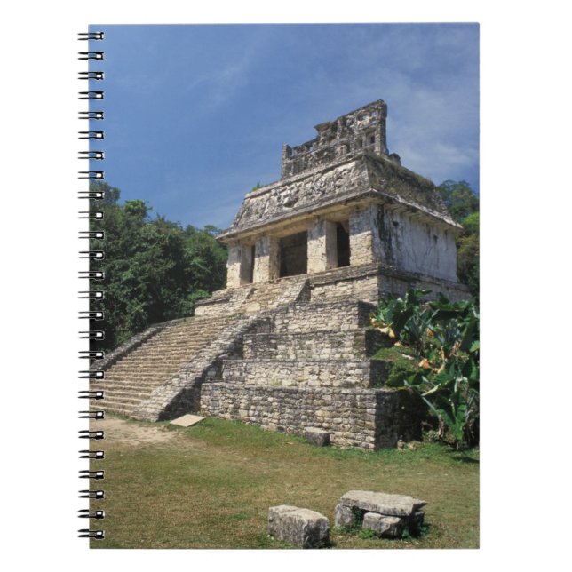 Mexico, Chiapas province, Palenque. Temple of Notebook (Front)