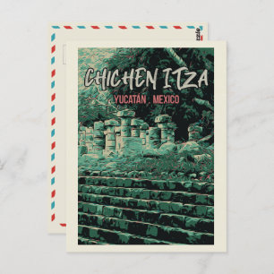 Mexico, Chichén Itzá, Yucatán, Maya ruins Postcard