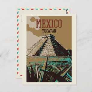 Mexico, Chichén Itzá, Yucatán, Maya ruins Postcard