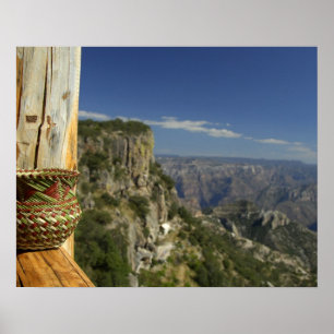 Mexico, Chihuahua, Copper Canyon. View from Poster