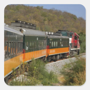 Mexico, Chihuahua, Copper Canyon. Views from Square Sticker