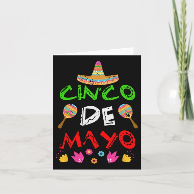 Mexico Cinco De Mayo  Card (Front)