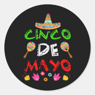 Mexico Cinco De Mayo Classic Round Sticker