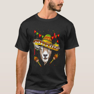 Mexico Cinco de Mayo Goat Sombrero Mexican Party G T-Shirt