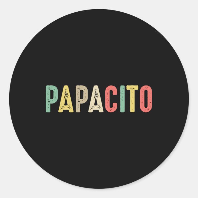 Mexico Cinco De Mayo Papacito  Classic Round Sticker (Front)