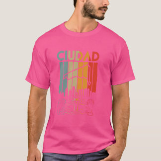 Mexico Circuit Formula Racing Retro Mexican Ciudad T-Shirt