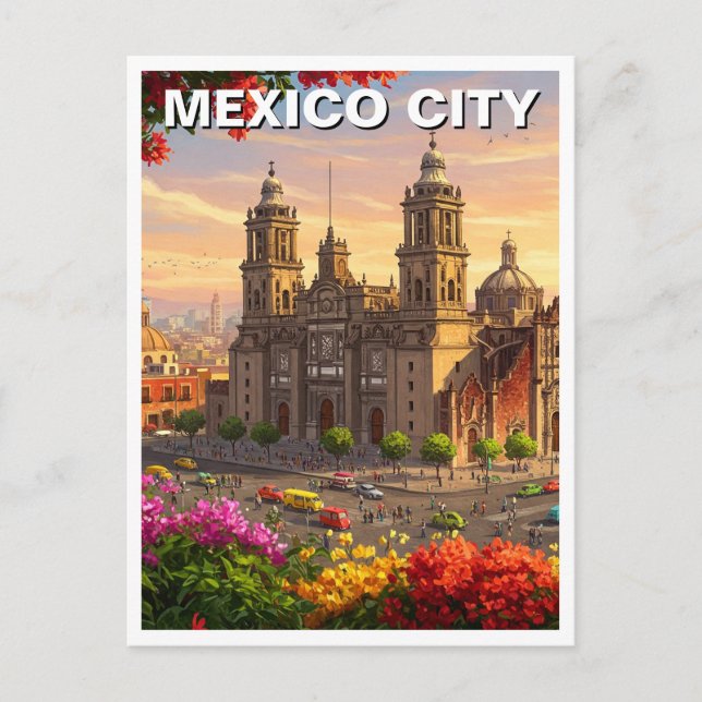 Mexico City Cathedral Postcard (Front)