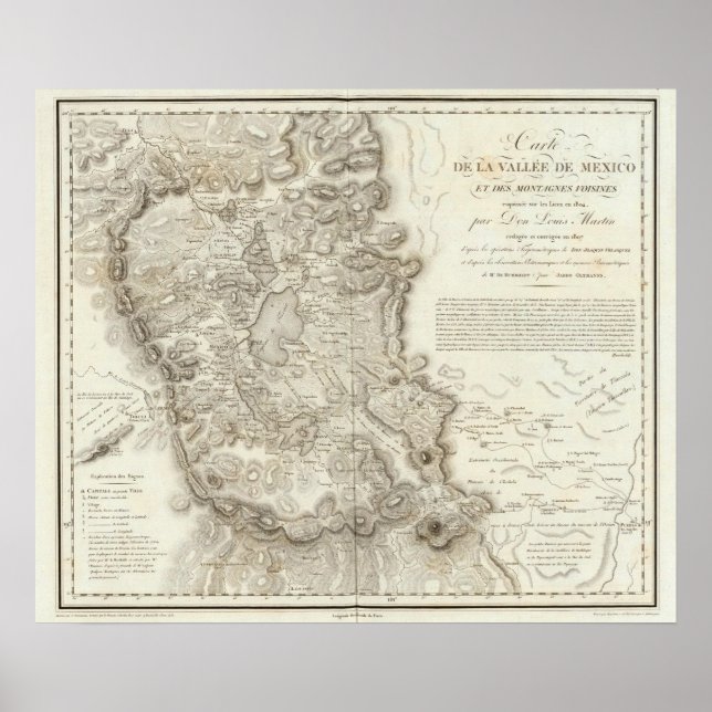 Mexico city map poster (Front)