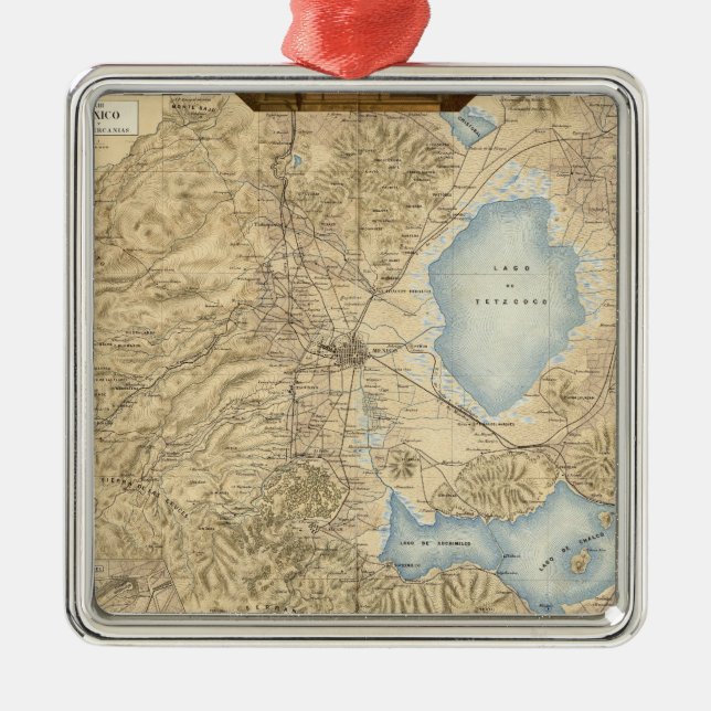 Mexico City Metal Tree Decoration (Front)