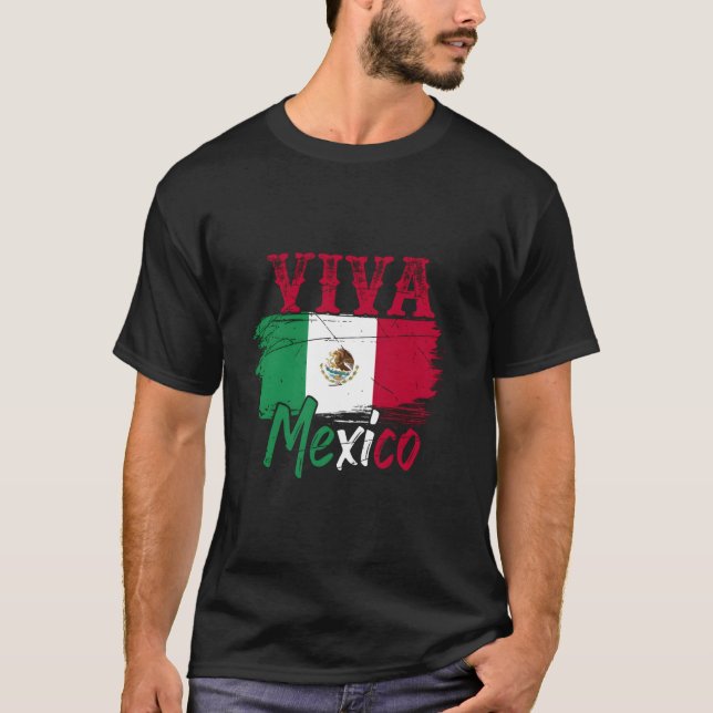 Mexico City Mexican Flag Gift Latin America Mexico T-Shirt (Front)