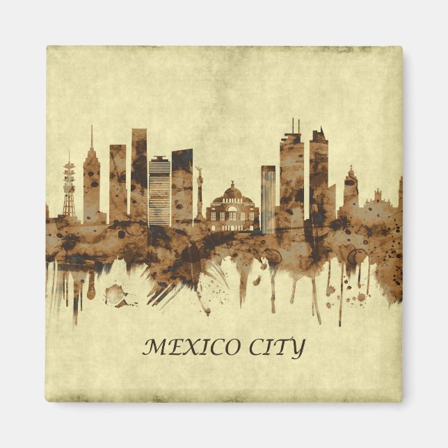 Mexico City Mexico Cityscape Magnet (Front)