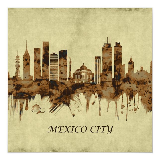 Mexico City Mexico Cityscape Poster (Front)