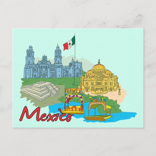 Mexico City, Mexico Famous City Postcard (Front)