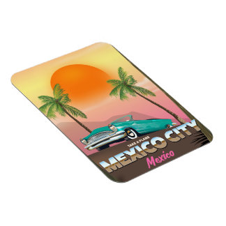 Mexico City , mexico holiday poster Magnet