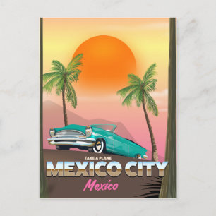 Mexico City , mexico holiday poster Postcard