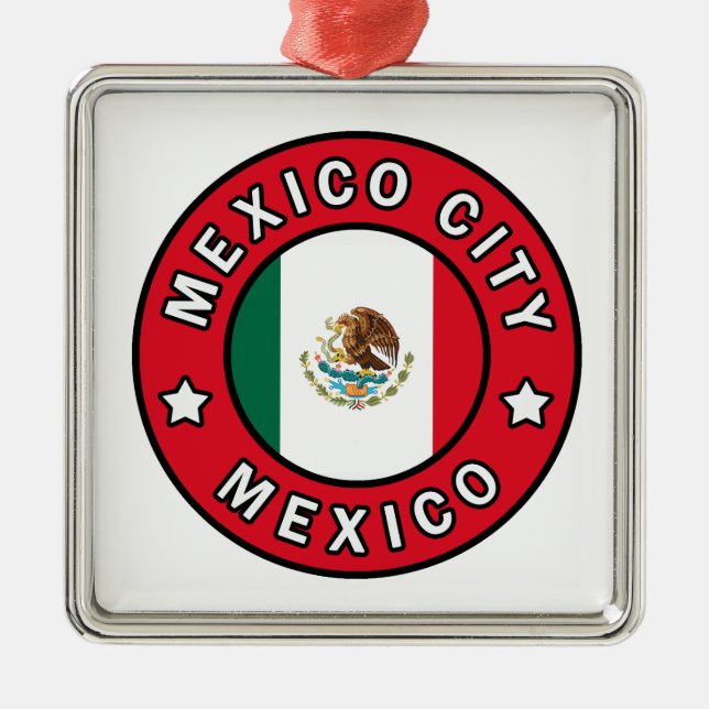 Mexico City Mexico Metal Tree Decoration (Front)