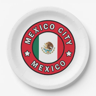 Mexico City Mexico Paper Plate