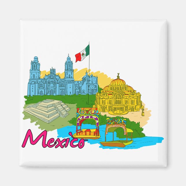 Mexico City - Mexico.png Magnet (Front)