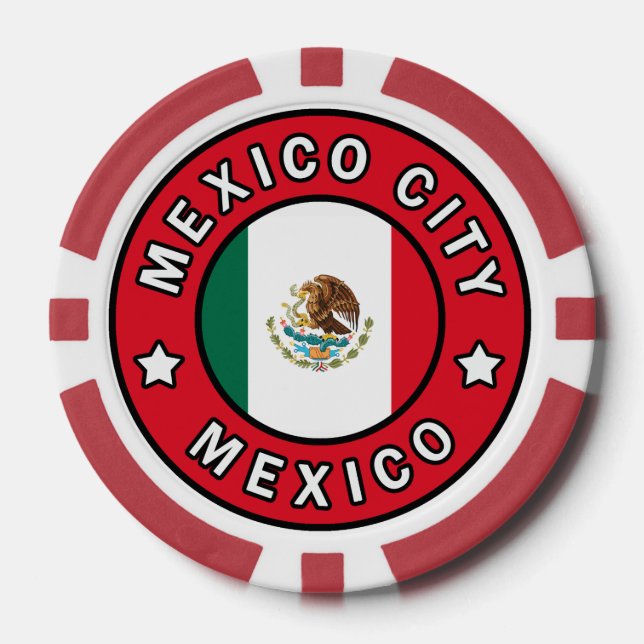 Mexico City Mexico Poker Chips (Front)