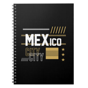 Mexico City Modern Typography Graphic Design Notebook
