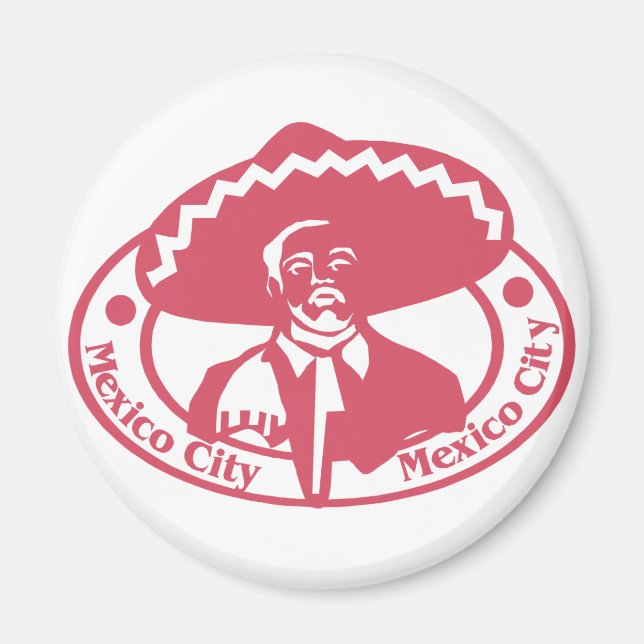 Mexico City Stamp Magnet (Front)