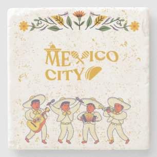 Mexico City stone coaster
