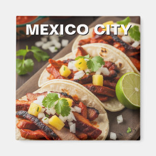 Mexico City Tacos al pastor  Magnet