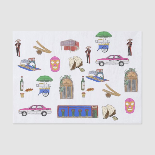 Mexico City  Tissue Paper (Front)