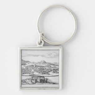 Mexico City Under the Conqueror Key Ring