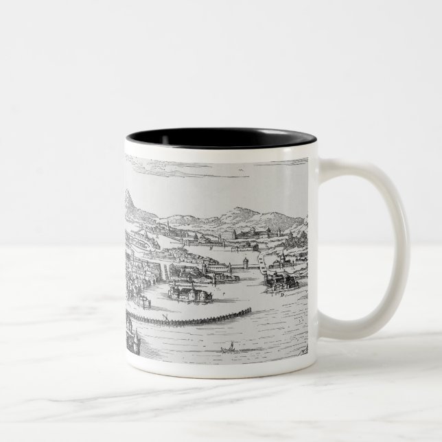 Mexico City Under the Conqueror Two-Tone Coffee Mug (Right)