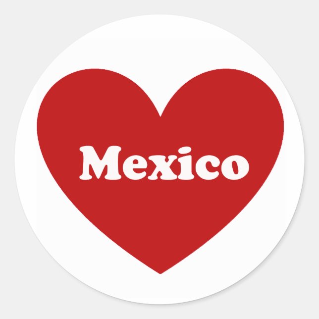 Mexico Classic Round Sticker (Front)