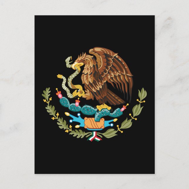 Mexico Coat of Arms Postcard (Front)