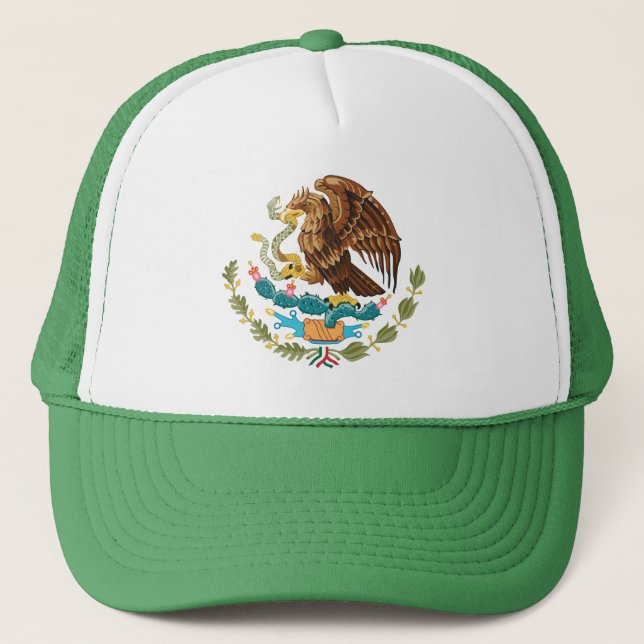 Mexico Coat of Arms Trucker Hat (Front)