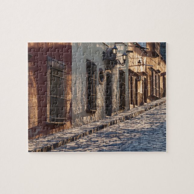 Mexico Cobblestone Street Jigsaw Puzzle (Horizontal)