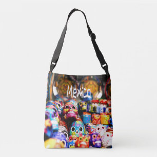 Mexico Colourful Bright skulls Crossbody Bag