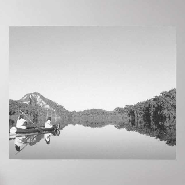 Mexico, CONANP park ranger patrols with his son Poster (Front)
