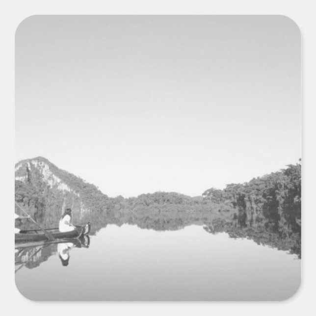 Mexico, CONANP park ranger patrols with his son Square Sticker (Front)