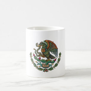 Mexico country coat arms symbol emblem flag coffee mug
