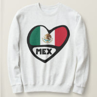 Mexico Country Code Flag Heart, MEX