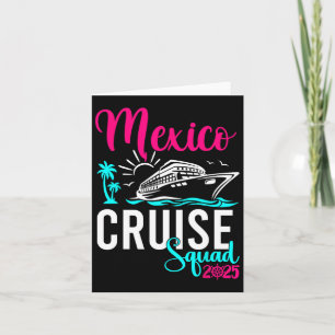 Mexico Cruise 2025 Family Group Friends Vacation M Card